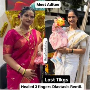 She started when her baby was just 6.5 months old.Today, she’s 11 kgs lighter — and infinitely s