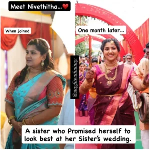 Sometimes transformation begins with a single promise. ♥️For Nivethitha, it started on the day s